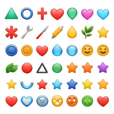 singular icon for items of diffrent puposes sticker