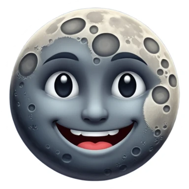 Cursed Pervertedly Dark Smiling Moon sticker