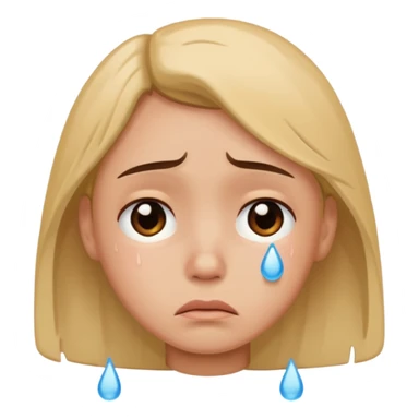 majorly just a face of one of the characters from TUYU's songs, looking sad sticker