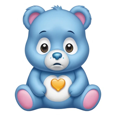 Care bear sad  sticker