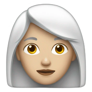 white woman overhelmed sticker