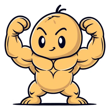 Muscle peanut sticker