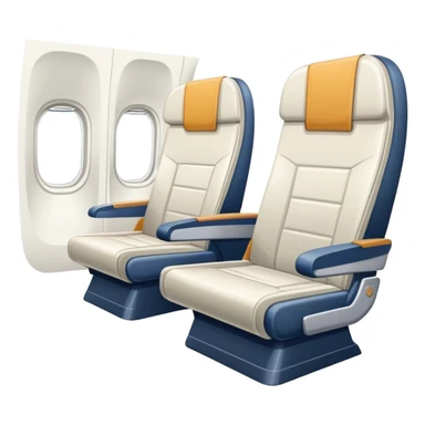 plane cabin ios icon style sticker
