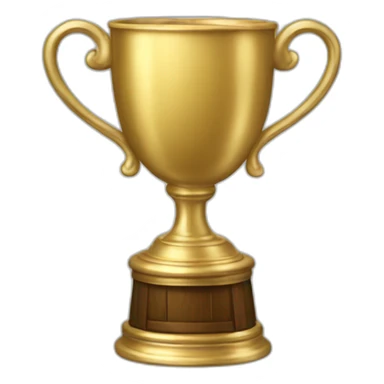 A sick, vomitting trophy cup sticker