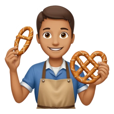 pretzel vendor sticker