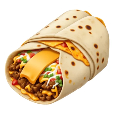 Cheesy beefy Burrito  sticker