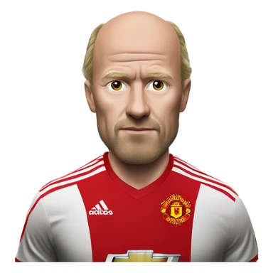 Erik Ten Hag in a man united jersey sticker