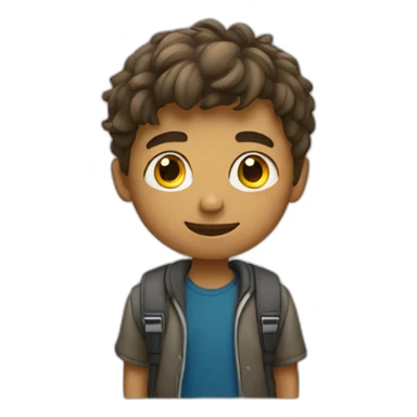 student-kid-man sticker