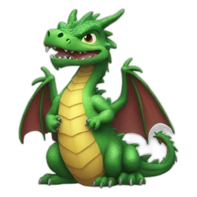 Dragon feu sticker