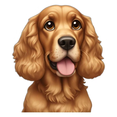 Cocker dog sticker