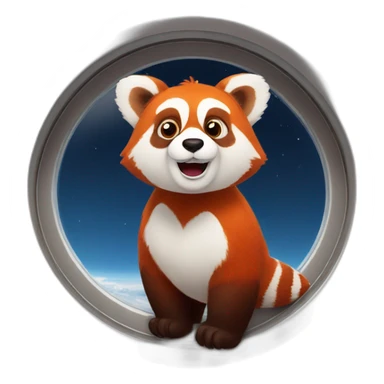 red-panda-travel-by-plane sticker