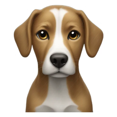 dog in rain sticker