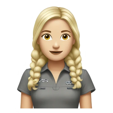 Blond Girl with Audi rs8 sticker