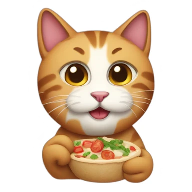Foodie cat sticker