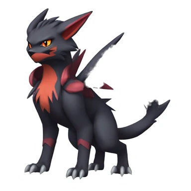 Noivern-Litten-Zoroark full body sticker