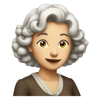 Cunning lady sticker