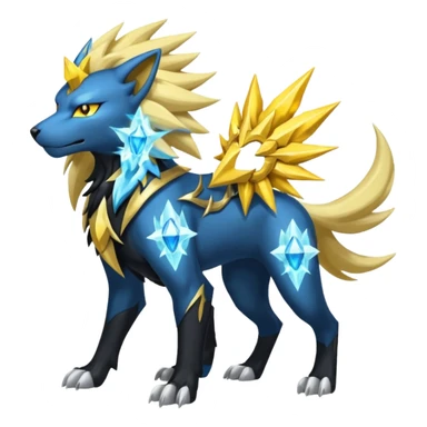 Luxray-Manectric-Solgaleo-fusion sticker