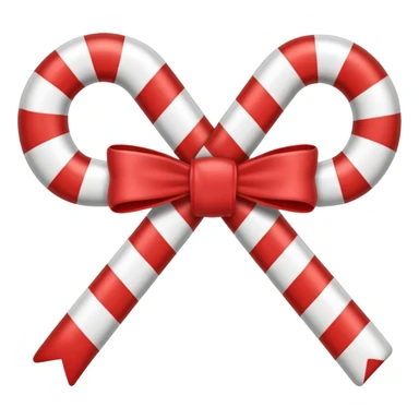 candy cane bow  sticker