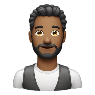 Man with perfume sticker