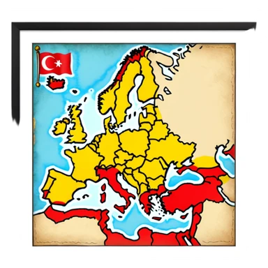 The Ottoman Empire in the year 1453The year of the Ottoman Empire 1453  sticker