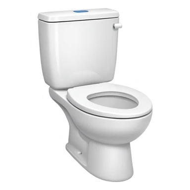 modern white toilet sticker