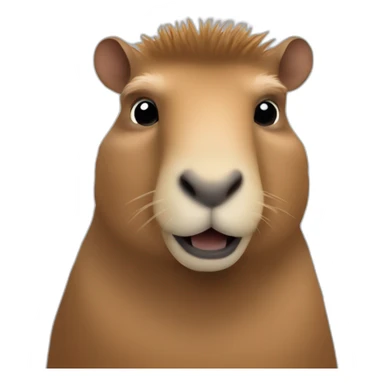 Un homme capybara sticker