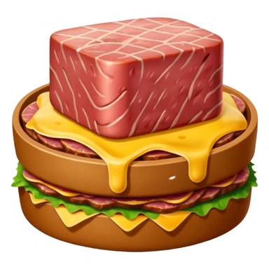 slop art spam meat art landscape  sticker