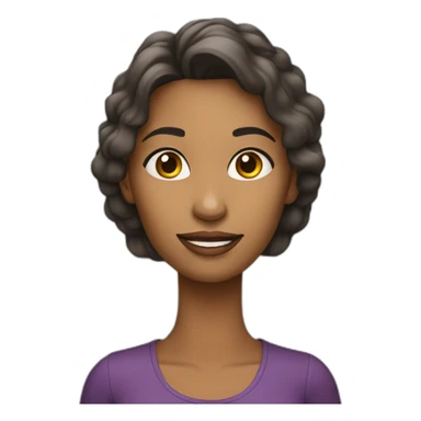 mulher jovem apresentadora sticker