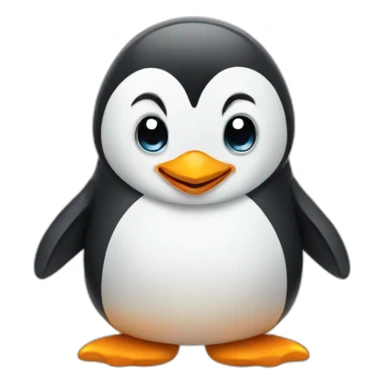 Penguin doing a thumb up sticker