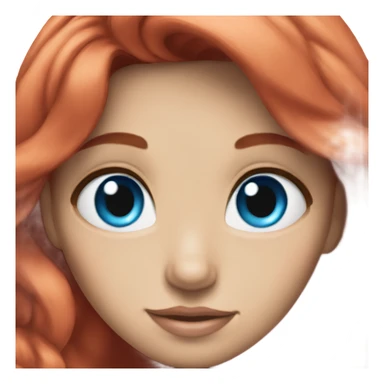 ariel with blue eye sticker