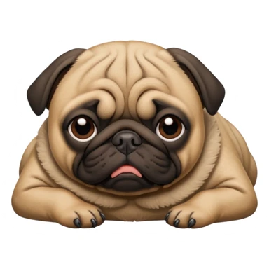 Pug morto sticker