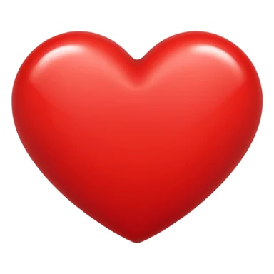 red heart, minimalist style, universal, no text sticker