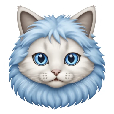 rag doll cat with blue eyes sticker