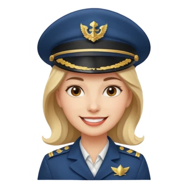 woman captain sticker
