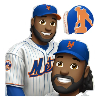  Mets with championship  sticker