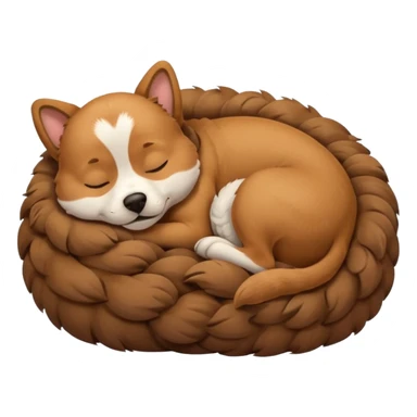 dog sleeping sticker