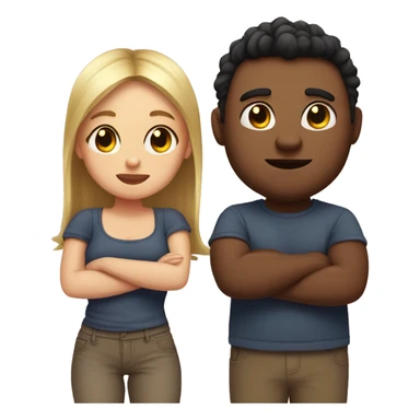 chubby bf and skinny gf sticker