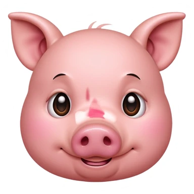 embarrassed pig sticker