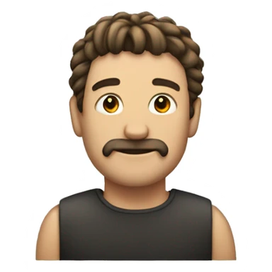 man with cat tail sticker