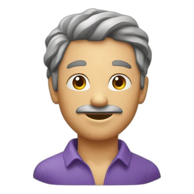 Une pêche et une aubergine sticker