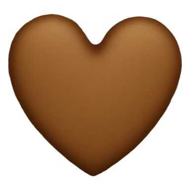 Brown flannel heart  sticker