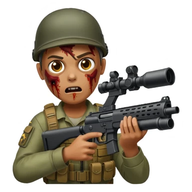 people Survivor shooting at zombie













 sticker