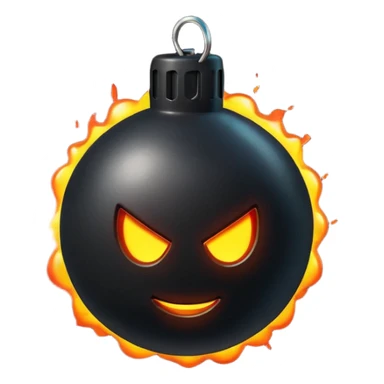 vibrant stylized cartoon bomb emoji sticker