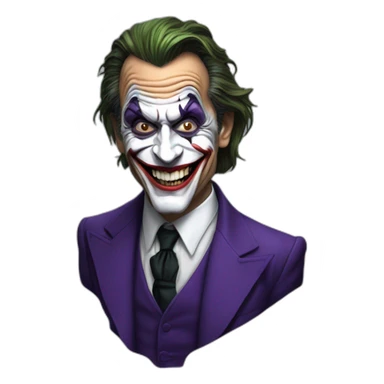 Nicolas sarkozy as the joker sticker