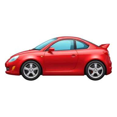 CARRO ROJO DE EN DIAGONAL sticker