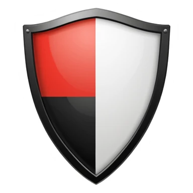 The logo is a shield shape with a black outline. The upper part of the shield contains the words "ATHLETIC CLUB" in black capital letters on a white background. Below this, the shield is divided diagonally.  sticker