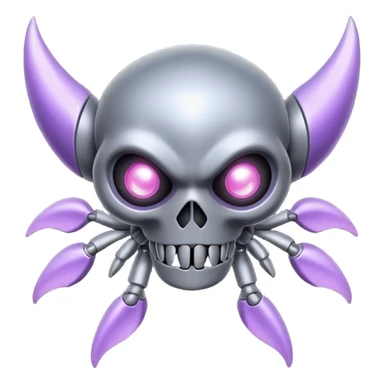 Grey Lavender Aerial Genesect-Duskull-creature sticker