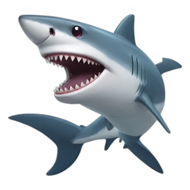 Hybrid shark human shark shark grinning sticker