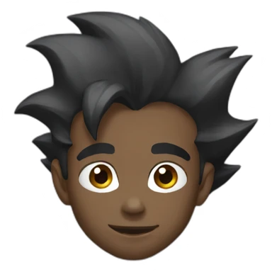 Black goku sticker