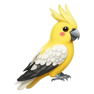 yellow cockatiel cool sticker